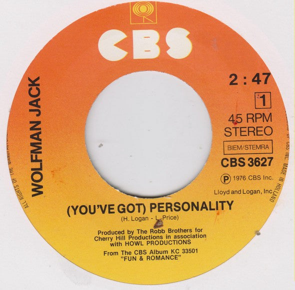 Wolfman Jack -(You've Got) Personality