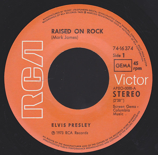 Elvis* -Raised On Rock