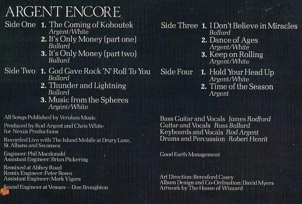 Argent -Encore