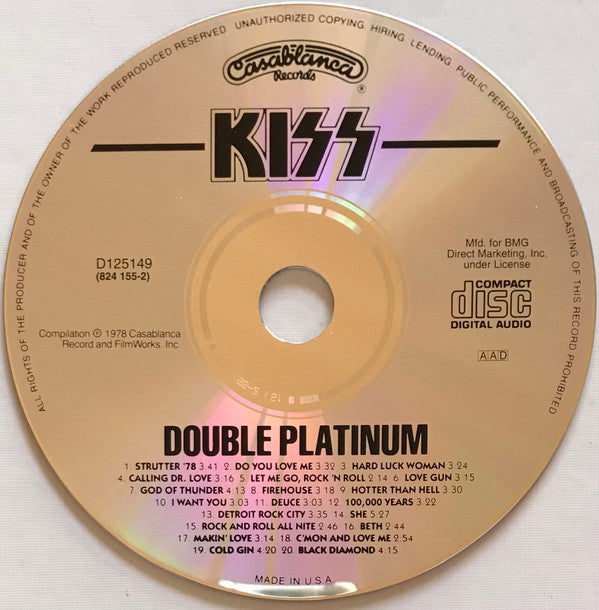 Kiss - Double Platinum