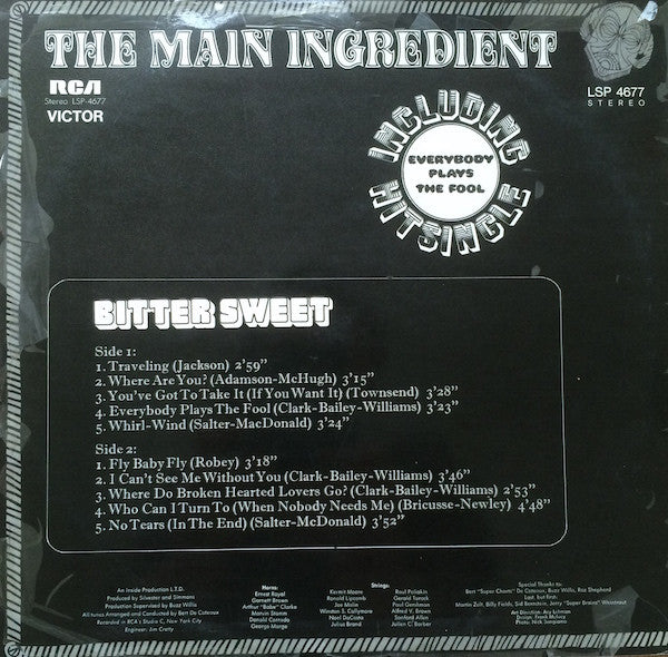 The Main Ingredient -Bitter Sweet