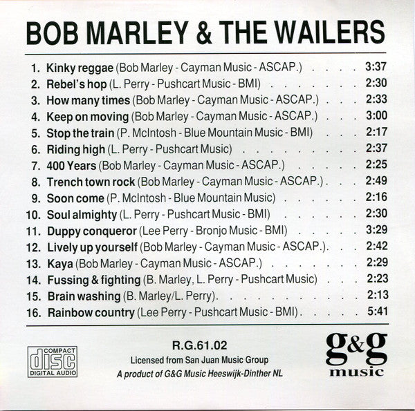 Bob Marley &amp; The Wailers - Bob Marley &amp; The Wailers
