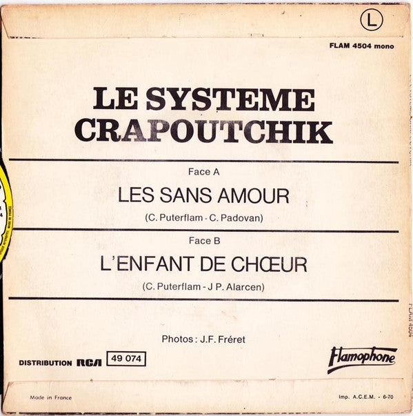 Le Système Crapoutchik -Les Sans Amour