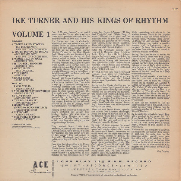 Ike Turner's Kings Of Rhythm - Ike Turner's Kings Of Rhythm Volume 1