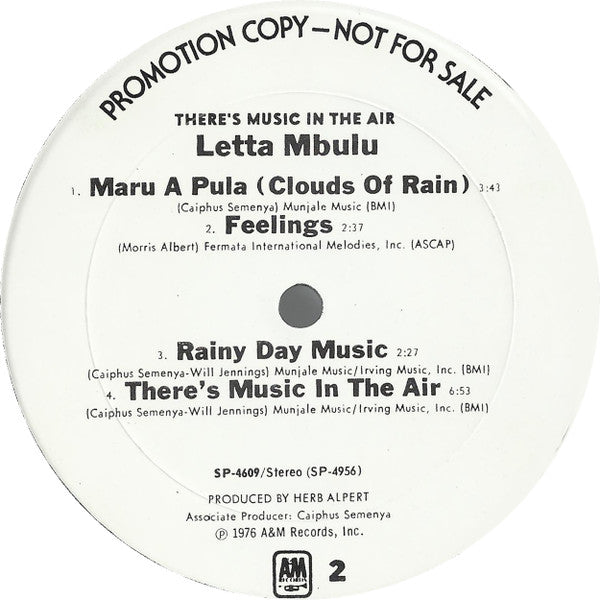 Letta Mbulu -There's Music In The Air