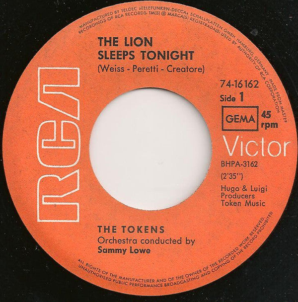 The Tokens -The Lion Sleeps Tonight / B'Wa Nina