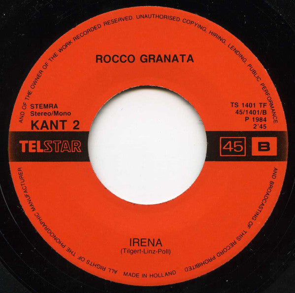 Rocco Granata -Buona Notte Bambino / Irena