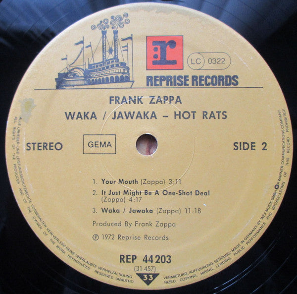 Frank Zappa -Waka / Jawaka - Hot Rats