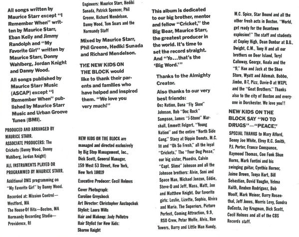 New Kids On The Block -Hangin' Tough