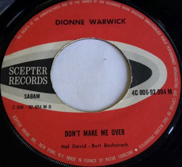 Dionne Warwick -Anyone Who Had A Heart/Don't Make Me Over