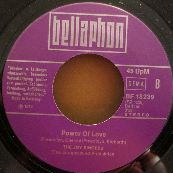 The Joy Singers* -I Like The Sun / Power Of Love