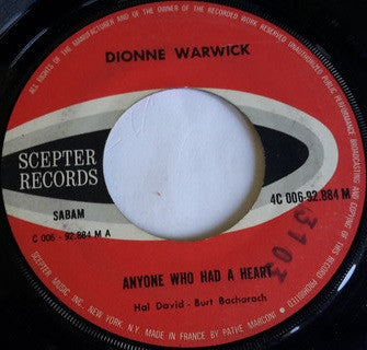 Dionne Warwick -Anyone Who Had A Heart/Don't Make Me Over