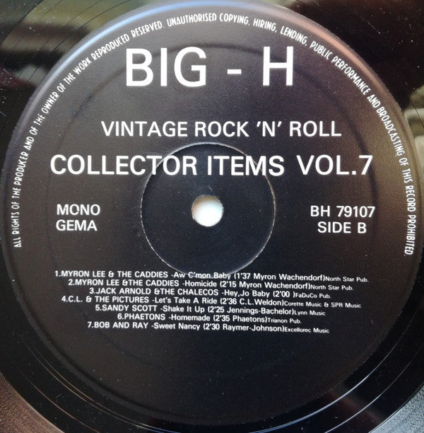 Various -Vintage Rock 'N' Roll Collector Items Vol. 7