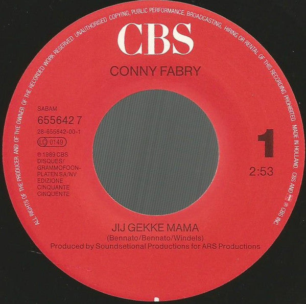 Conny Fabry -Jij Gekke Mama