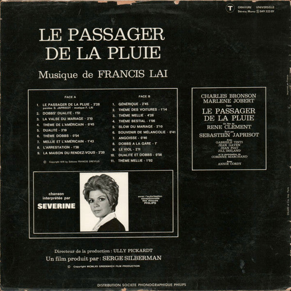 Francis Lai - Le Passager De La Pluie (Bande Originale Du Film)