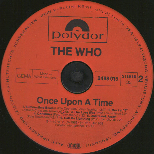 The Who -Once Upon A Time