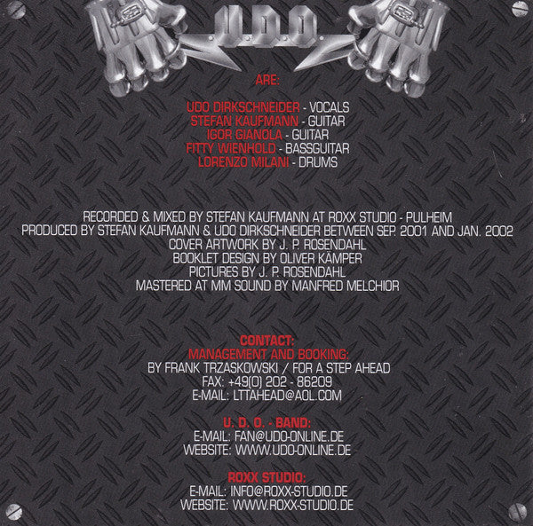 U.D.O. (2) -Man And Machine