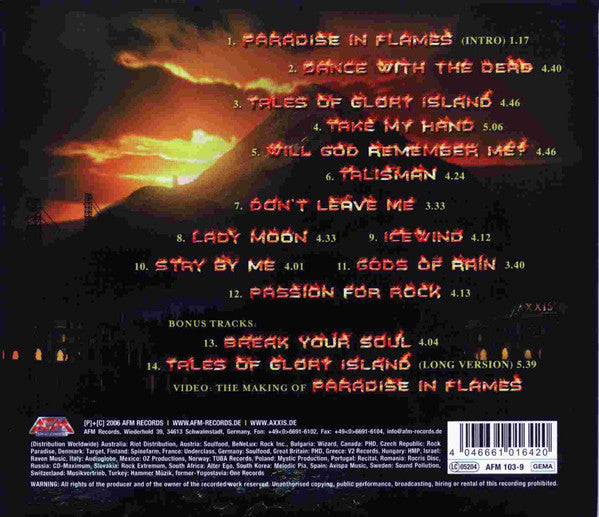 Axxis (2) -Paradise In Flames