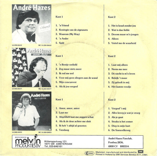 André Hazes -Zo Heb Ik Het Nooit Bedoeld