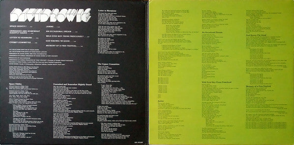 David Bowie -Man Of Words / Man Of Music