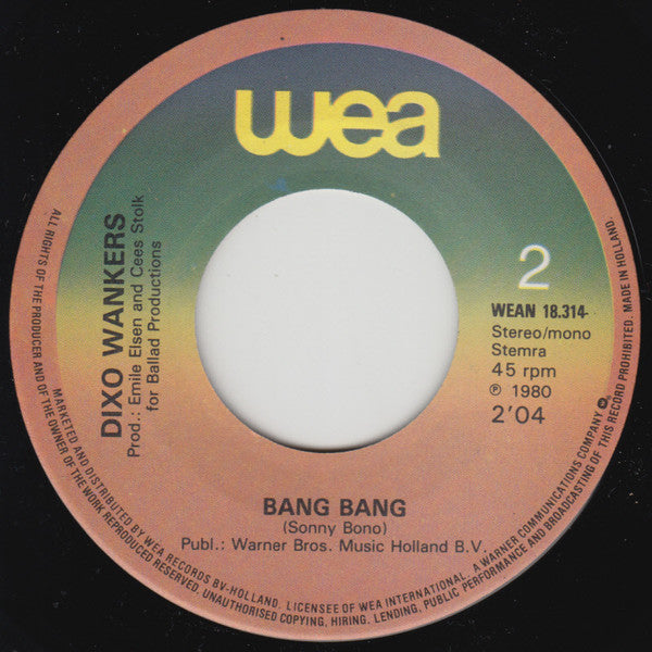 Dixo Wankers - Bang Bang