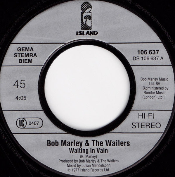 Bob Marley & The Wailers -Waiting In Vain