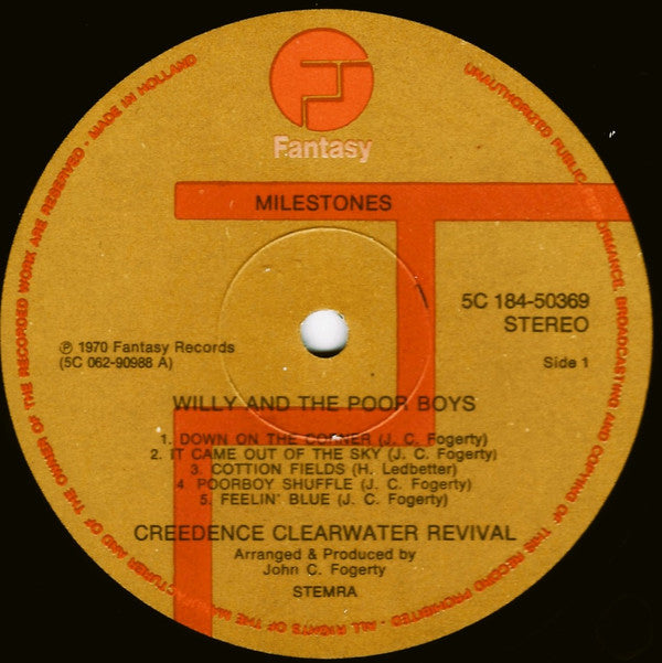 Creedence Clearwater Revival -Milestones: Cosmo's Factory / Willy And The Poor Boys