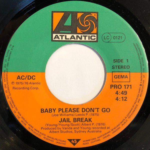 AC/DC -Baby Please Don't Go / Jail Break