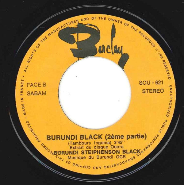 Burundi Steiphenson Black* -Burundi Black