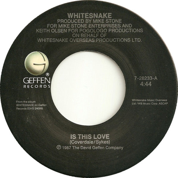 Whitesnake -Is This Love / Bad Boys