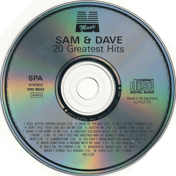 Sam &amp; Dave - 20 Greatest Hits