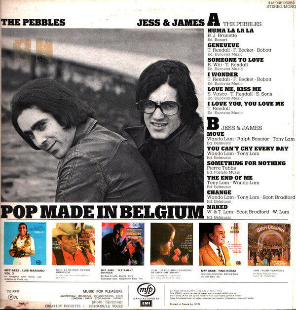 The Pebbles /  Jess &amp; James - Pop Made In Belgium