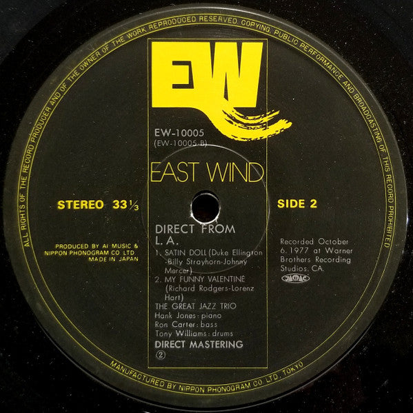 The Great Jazz Trio -The Great Jazz Trio Direct From L.A.