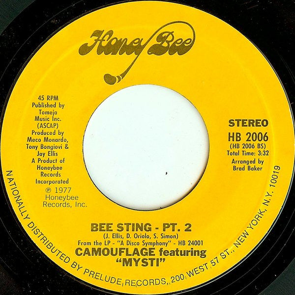 Camouflage (5) Featuring Mysti -Take A Ride / Bee Sting Pt. 2