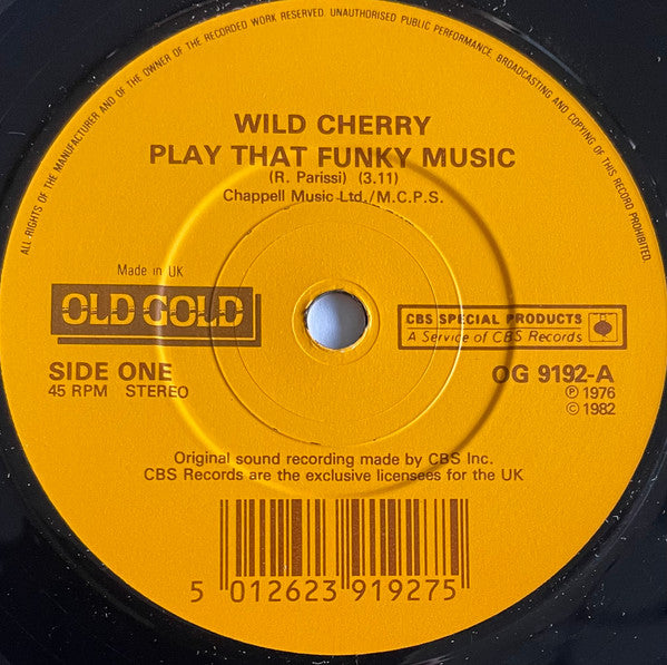 Wild Cherry / Joe Tex -Play That Funky Music / Ain't Gonna Bump No More (With No Big Fat Woman)