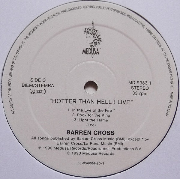 Barren Cross -Hotter Than Hell! Live