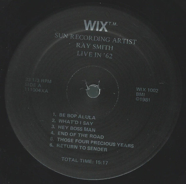 Ray Smith -Live In '62