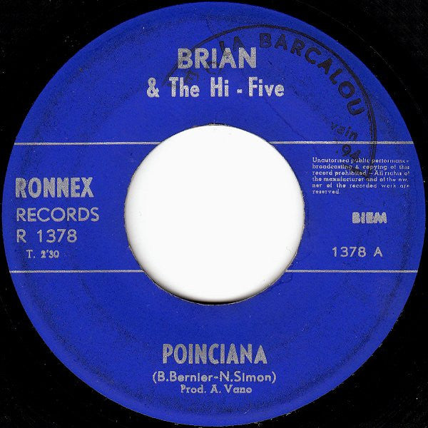 Brian (19) & The Hi-Five -Poinciana / Do-Dum-Dum