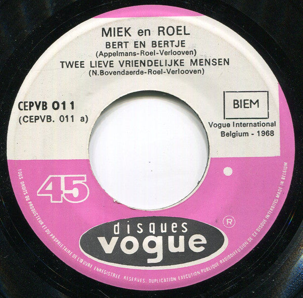Miek En Roel* -Bert En Bertje