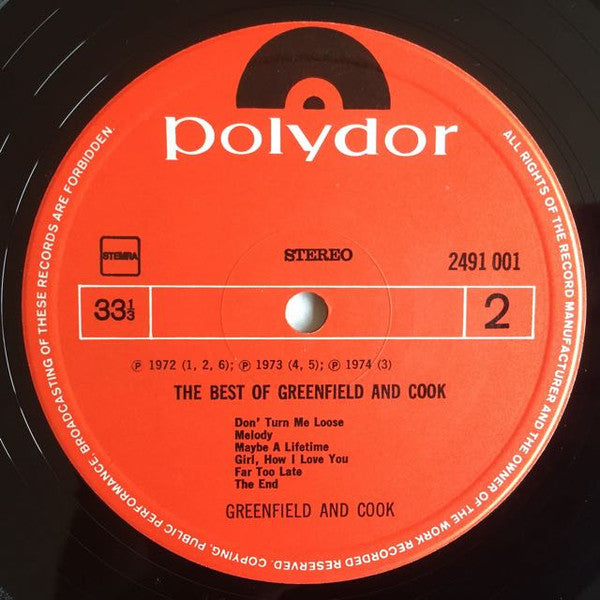 Greenfield And Cook* -The Best Of