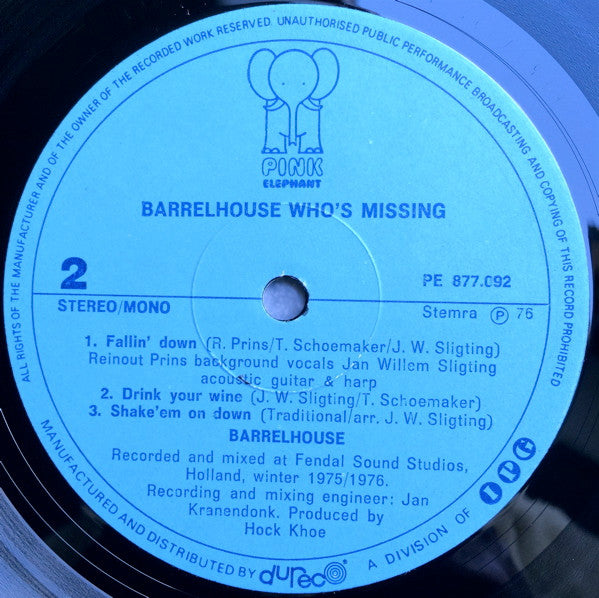 Barrelhouse -Who's Missing