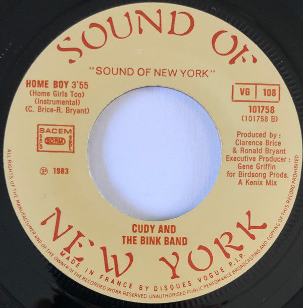 Cudy & The Bink Band* -Home Boy (Home Girls Too)