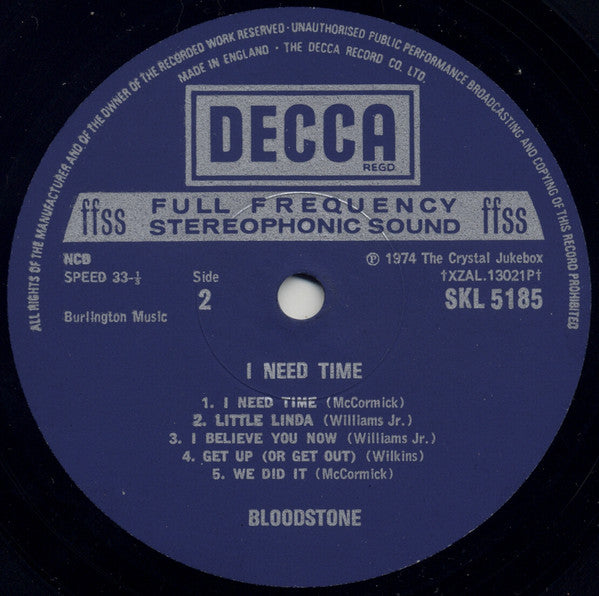 Bloodstone -I Need Time