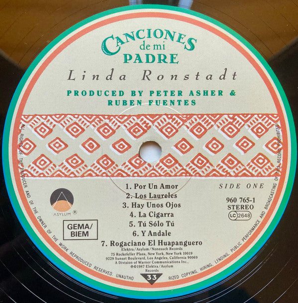 Linda Ronstadt -Canciones De Mi Padre