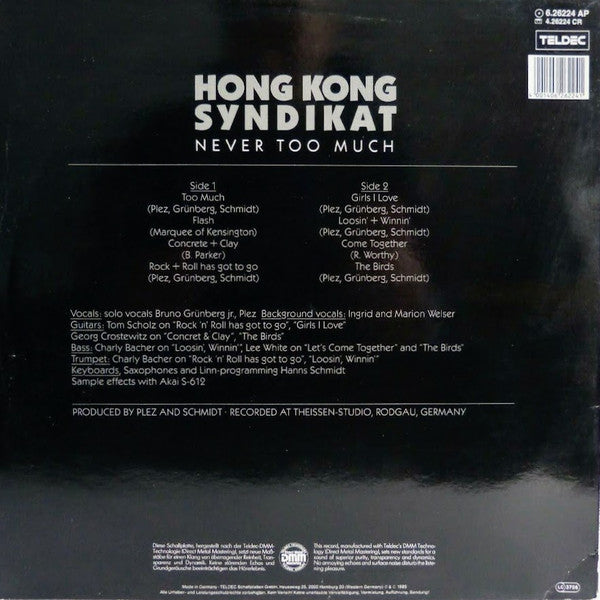 Hongkong Syndikat -Never Too Much