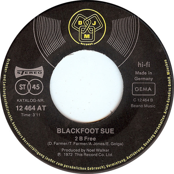 Blackfoot Sue -Sing Don't Speak