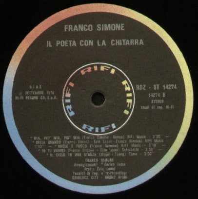 Franco Simone -Il Poeta Con La Chitarra