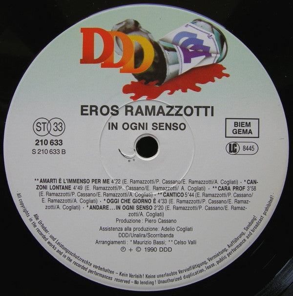 Eros Ramazzotti -In Ogni Senso