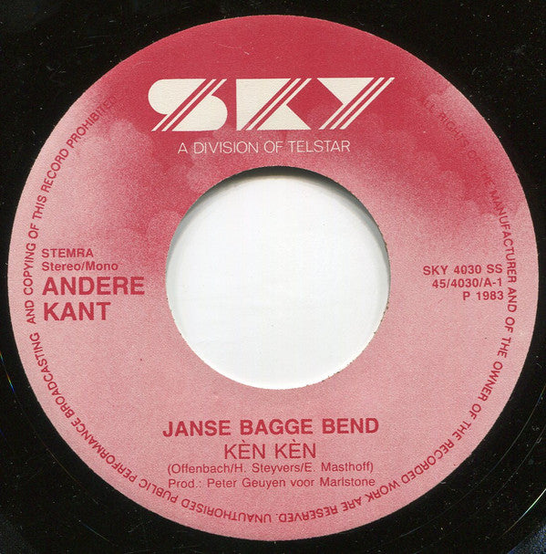 Janse Bagge Bend -Proemevlaai