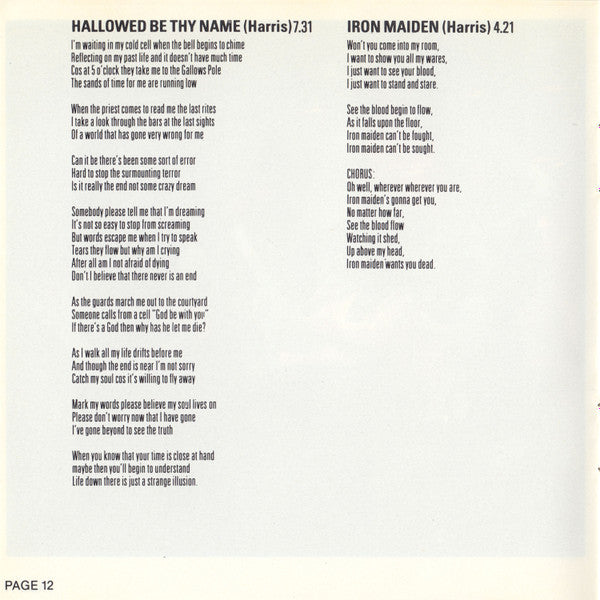 Iron Maiden -Live After Death